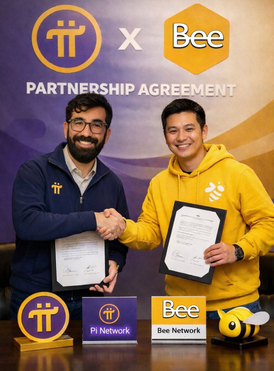 Sharkcommunityy's tweet photo. It would be great news if the community were overjoyed.I hope #BeeNetwork and #PiNetwork will form a partnership like this and strengthen the world of Mobile Mining ๐๐ป https://t.co/8LCqKM1vXw