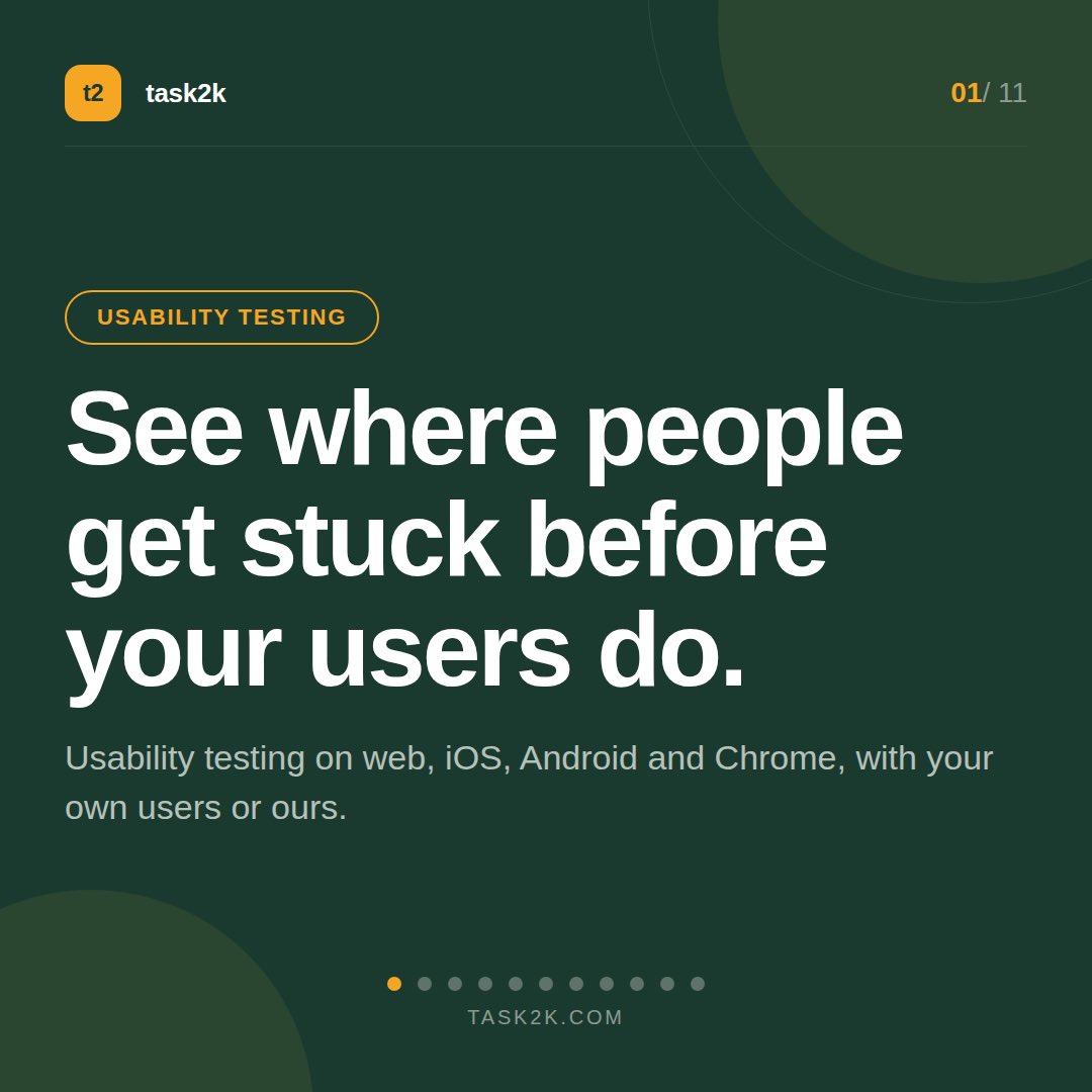 official_task2k's tweet photo. Your users are getting stuck somewhere. Do you know where?

Most teams guess at navigation, labels and flows, then find out the truth after launch through support tickets and bad reviews. Task2k lets you find out before you ship.

Swipe to see how it works 👉 https://t.co/J5Ivg6egD4