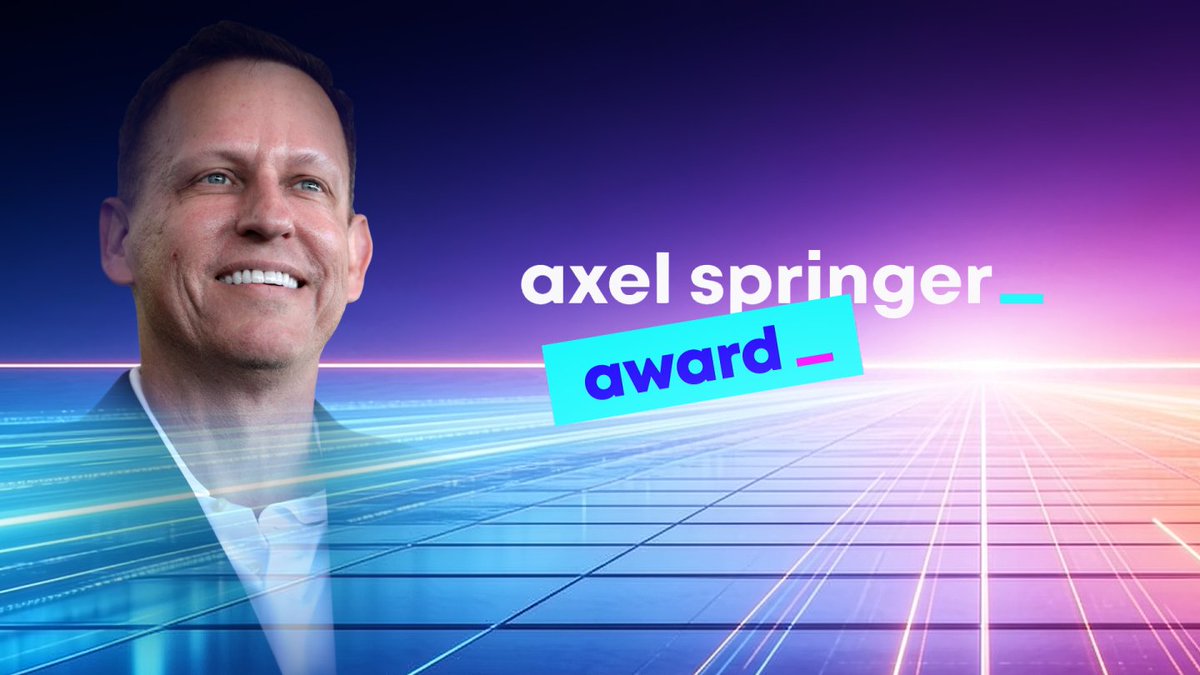 axelspringer's tweet photo. Live-Übertragung am 24. September: Axel Springer Award 2026 für Peter Thiel  https://t.co/jiETT0gyFa https://t.co/qNHOmOrbzz