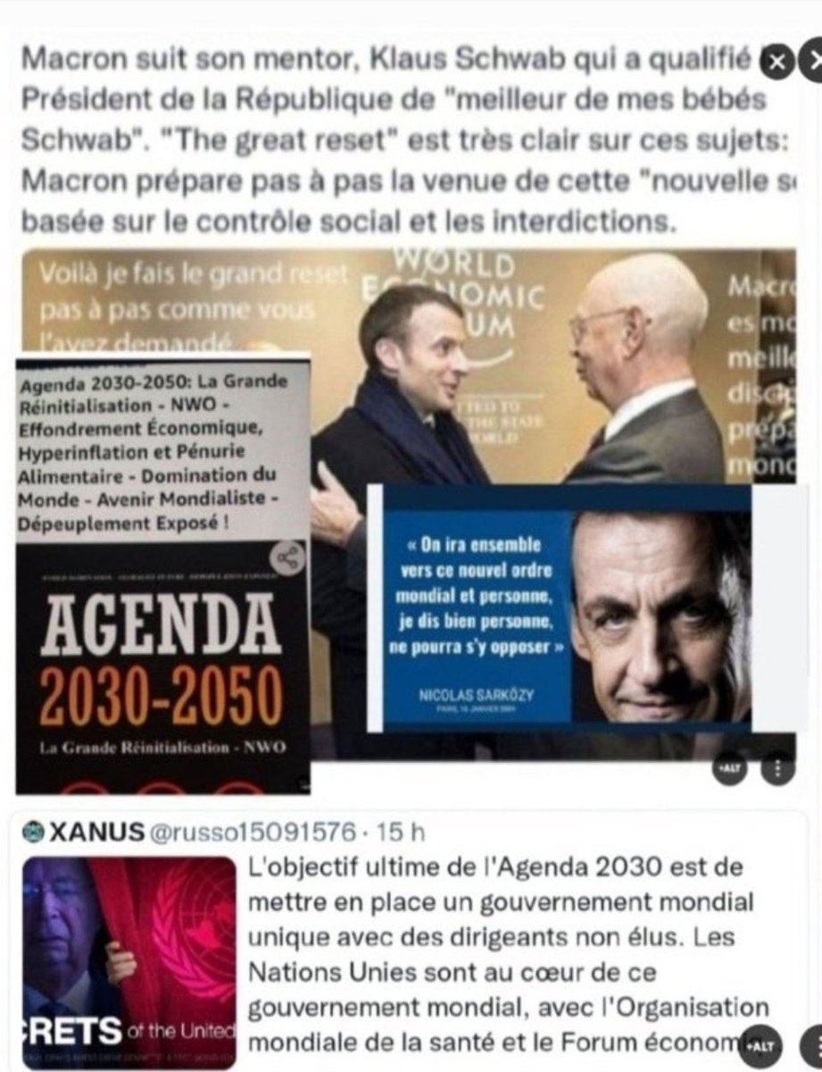 FVignat's tweet photo. @MaudBregeon @SebLecornu @EmmanuelMacron @MaudBregeon On ne gobe pas vos mensonges et on connait le projeeeet de Macron : la mise de la France sous tutelle de la BCE ou FMI, la dépopulation, le remplacement et le contrôle de la population, la fédéralisation de l'UE pré-requis à un gouvernement mondial totalitaire. https://t.co/GC1KhBnrD6