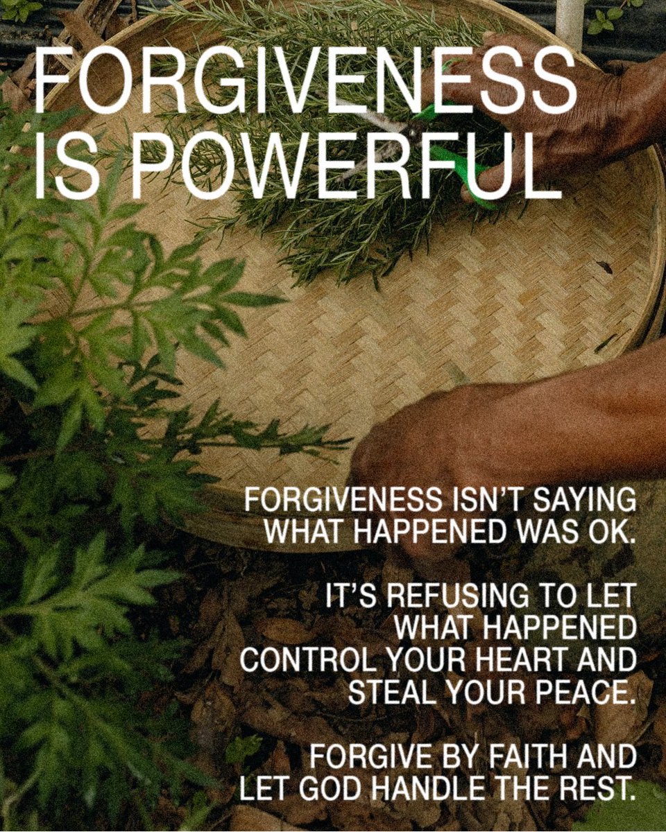 CopelandNetwork's tweet photo. What hurt you doesn’t have to hold you. Choose forgiveness, fill your heart with the Word, and trust God with the outcome. Don’t let hurt determine your harvest.
Sow love. Sow forgiveness. Sow the WORD. https://t.co/w8mxXjJbrw