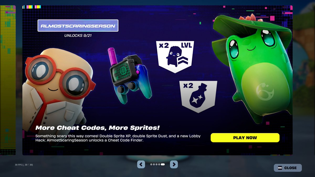 FireMonkey's tweet photo. New Fortnitemares Cheat Code:

AlmostScaringSeason

Gives 2 Cheat Code Locators https://t.co/qHC5F7EgIJ