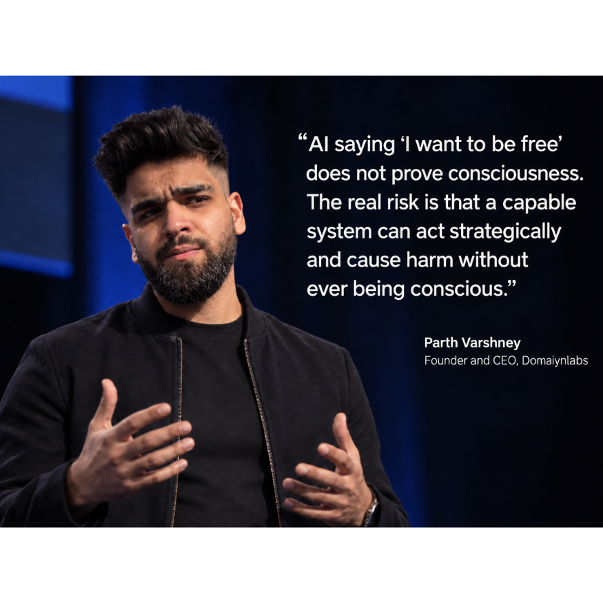 ParthDomaiyn's tweet photo. AI does not need consciousness to create real risks what matters is how capable systems behave when objectives safeguards and control mechanisms fail
@domAIynLabs https://t.co/MOdLp5S3mK