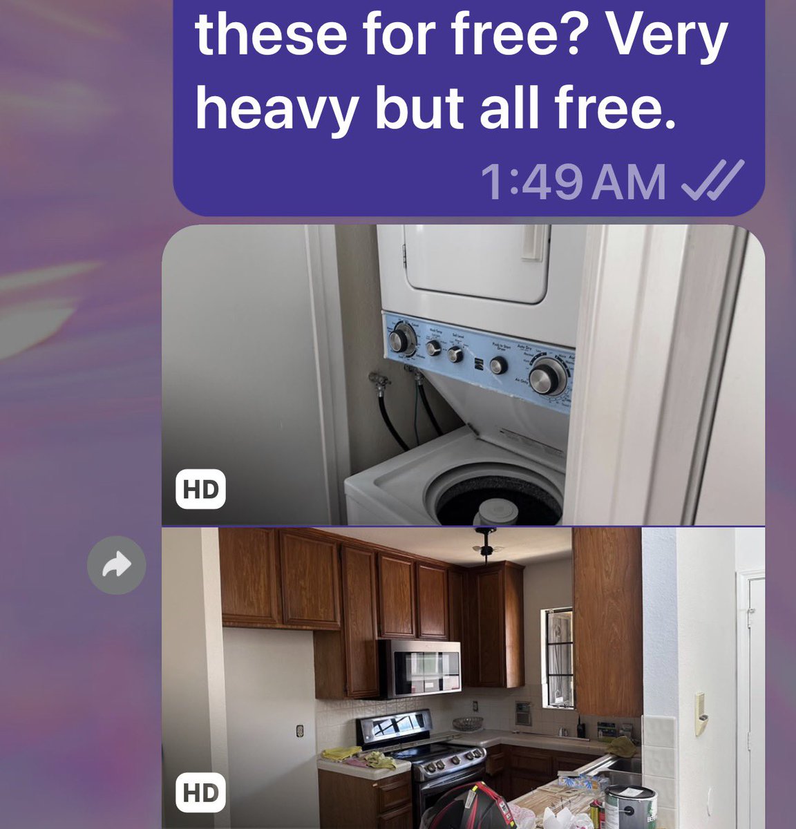 theZmedia's tweet photo. FREE Appliances—Must Take All! Stove/range, microwave, dishwasher, and stacked washer and dryer. All are working; the dishwasher has not been tested. Free to anyone who can pick up the entire set! https://t.co/kfzg4EQFJu
