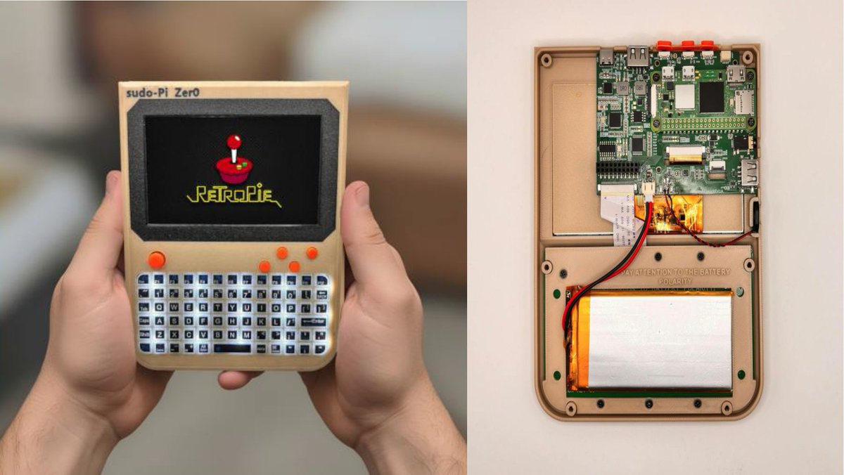 make2explore's tweet photo. Signals Circuits Sudo-Pi Zer0 Turns a Raspberry PI Zero 2 W Into a Compact Handheld Linux Terminal😍👏

Learn More - https://t.co/aZ94jBux7b https://t.co/OEbmPKrQEa