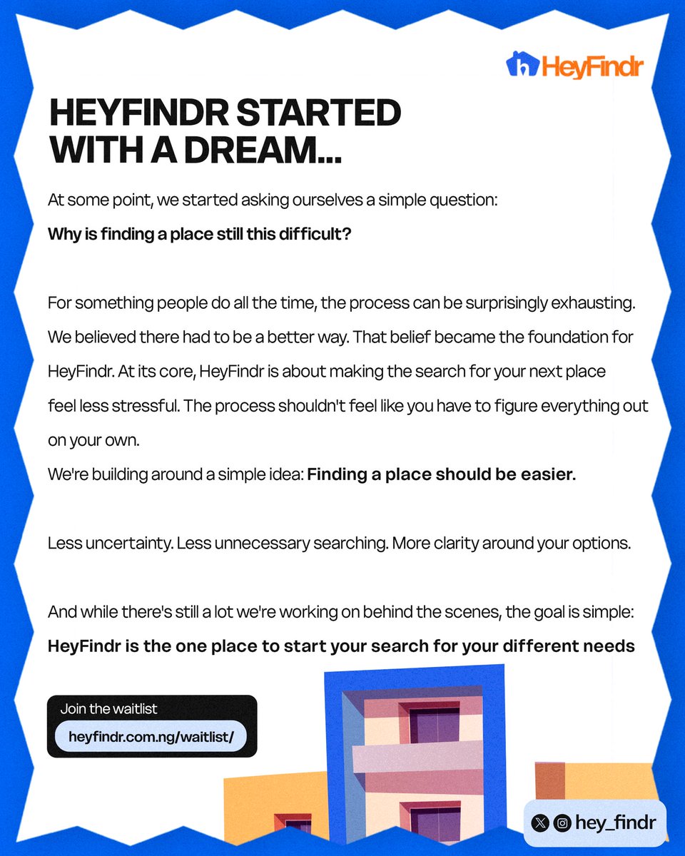 hey_findr's tweet photo. “Okay, but what exactly is HeyFindr?”

Fair question. 👀

Welcome to the easy and seamless process of getting your next apartment whether for long-term stays or short-stays❤️❤️

Sign up for the waitlist and be among the first to get access when we launch✅
https://t.co/1QJt1hNhtg https://t.co/aworsDeqtP