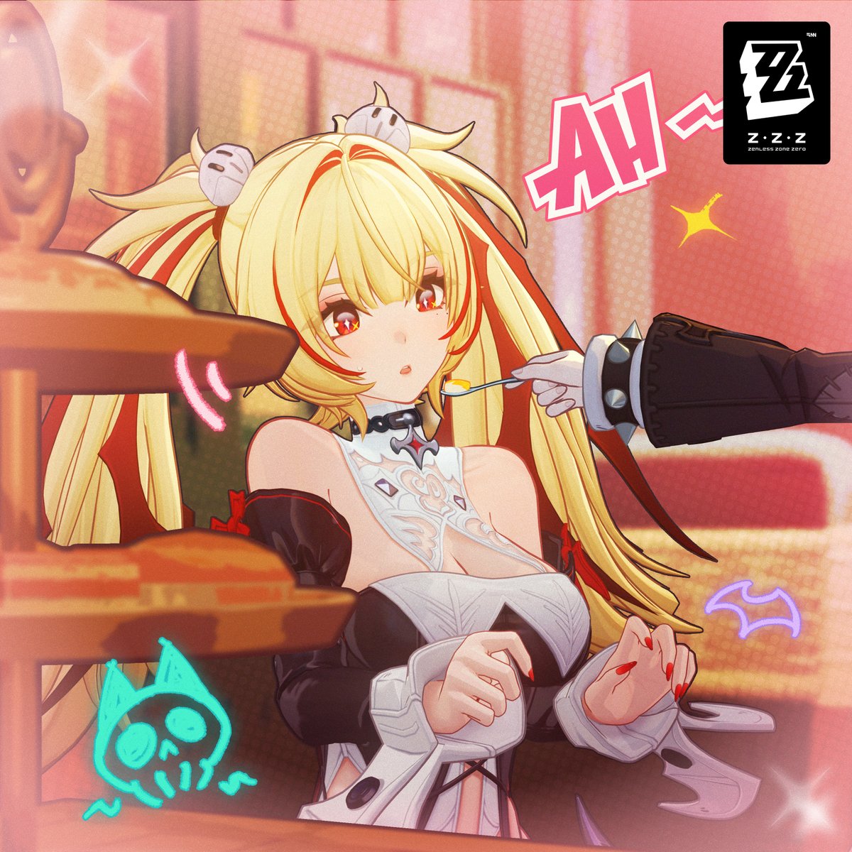 ZZZ_EN's tweet photo. Vacation Album | Cuppa Moment's Fleeting Glow
Sample Roscaelifer's signature afternoon tea, or try mixing up an exclusive custom blend yourself?

🎁 The "Vyrium Vacation Album" web event is in full swing!
Complete your trip to unlock multiple endings! All participants can earn Polychrome rewards, and share your itinerary results for a chance to win an Angels of Delusion plush toy!
Participate Now >> https://t.co/whFAZwoBC6

#zzzero #VyriumVacationAlbum
