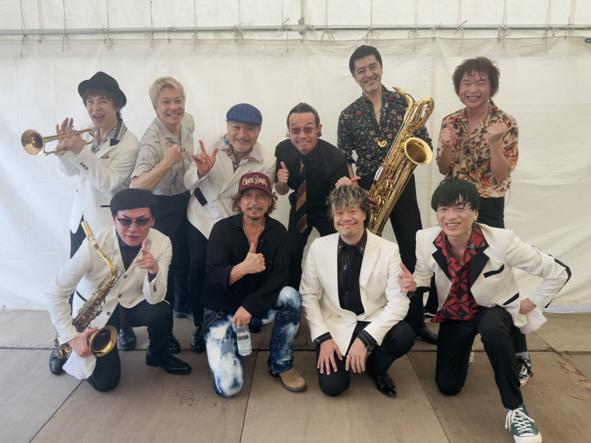 tokyoskaj's tweet photo. 🌲 中津川 WILD WOOD 2026🌲

昨年に続き今年も出演！！
次の日にご出演だった浅井さんが
スカパラステージご出演のために
1日早く来て下さいました🙌✨
TAKUMAさんともお久しぶりの共演❤️‍🔥
大切な楽曲「カナリヤ鳴く空」を
歌っていただきました🎙️
ご来場いただいた皆さま
ありがとうございました🫶

🎙️#浅井健一 さん
↪︎盗まれたZIPANGU
↪︎ガソリンの揺れ方

🎙️#TAKUMA さん(10-FEET)
↪︎カナリヤ鳴く空

#スカパラ
#中津川ウッド
#中津川ワイルドウッド