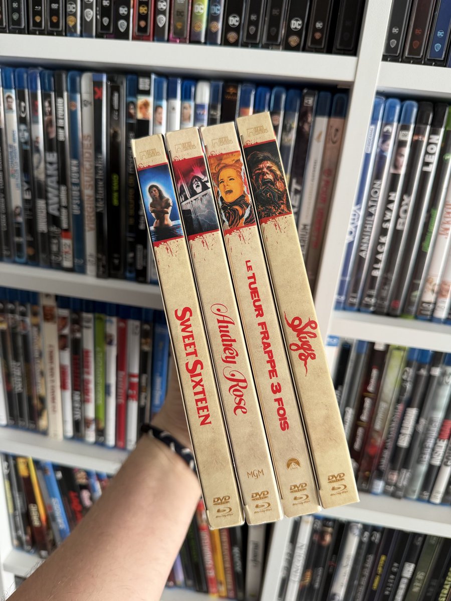 KittenByKitten's tweet photo. I’m starting my collection of the Angoisse series from @RiminiEditions 

Beautiful editions featuring Blu-ray + DVD + booklet, showcasing some hidden gems of horror cinema 

Perfect for the spooky season! 🎃🩸 https://t.co/xN6xk7I6Ta