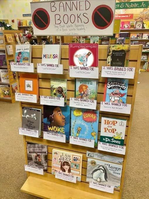 Rumplepimple1's tweet photo. Yes my books has been banned in many places. https://t.co/bn8OvAoKzR