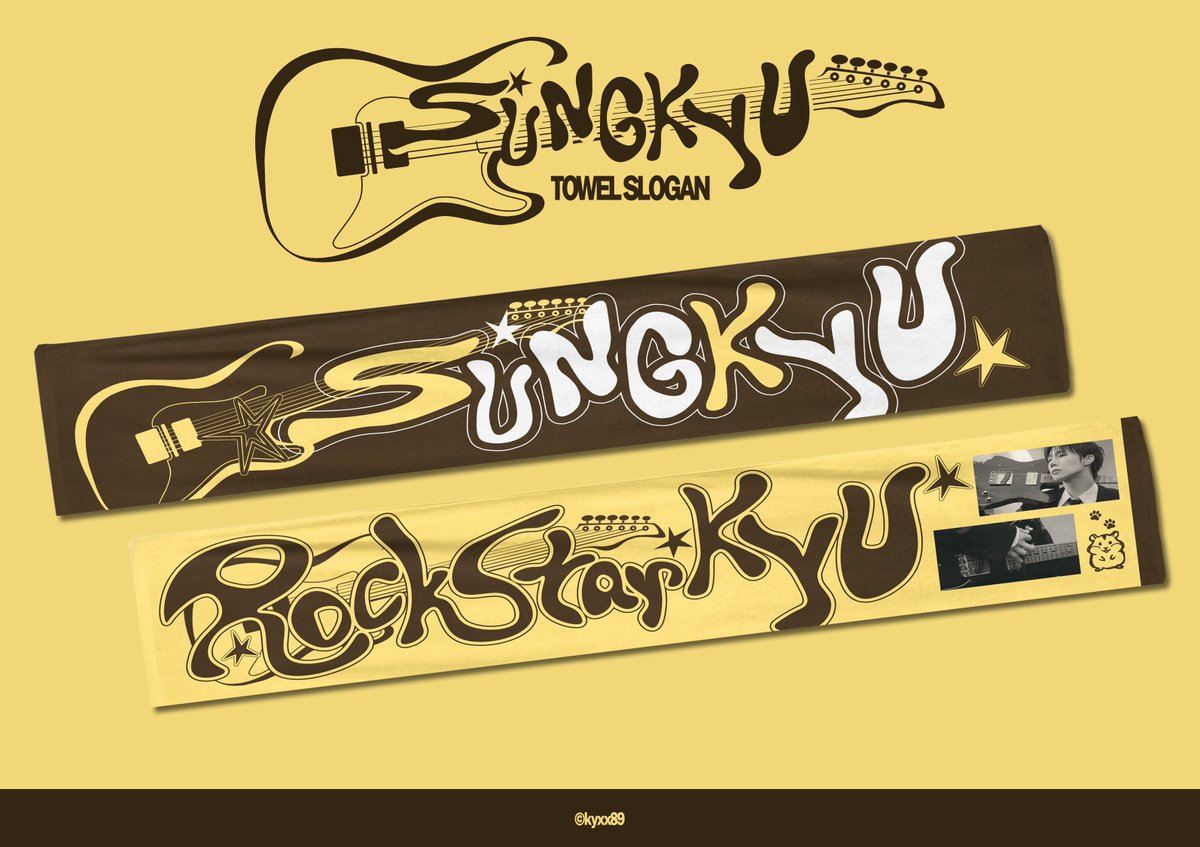 kyxx89's tweet photo. #성규 의 부락을 응원하며 ..🎸💛🤎

#RT 추첨 3분에게 성규 타올 슬로건 보내드릴게요 ദ്ദി◝ ⩊ ◜ 
      ㄴ국내 주소 or 부락 현장 수령 가능자 

하나둘셋 #김성규 파이팅 ♥♥♥!!! https://t.co/eSliE3o66b