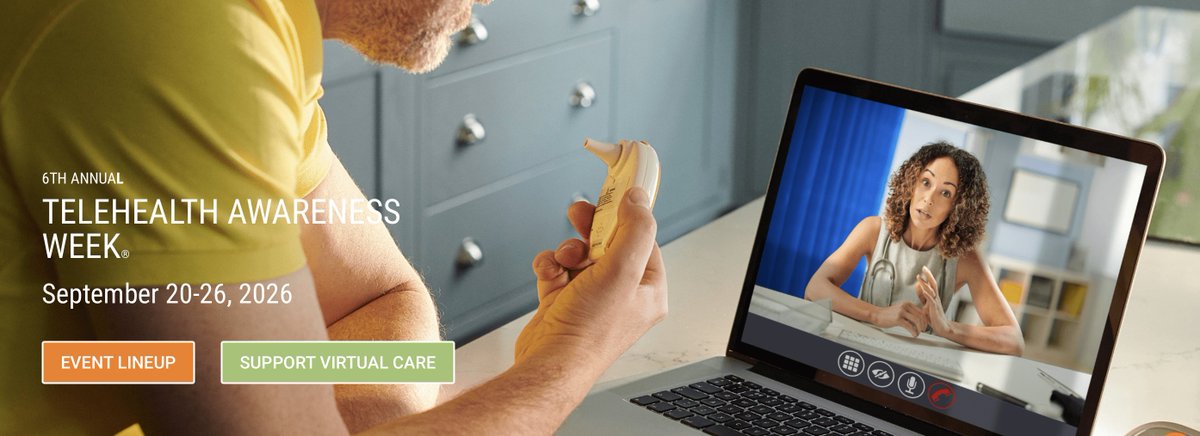 rare_ready's tweet photo. This week = Telehealth Awareness Week!
Week of conversations re: AI. Virtual nursing. Patient-centered design. Digital therapeutics. Rural access. Policy. Clinician workflows. Plus plenty of real-world insights and practical takeaways. https://t.co/oqI4UEnTtk https://t.co/bnn1tH7GxR