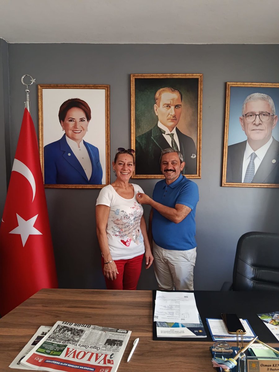 iyipartiyalova's tweet photo. Yeni üyemiz Sayın Esra Özaydın ailemize hoşgeldiniz 🙏☀️ https://t.co/yTpXOhzCfT