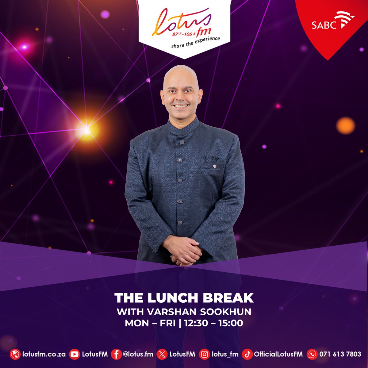 Lotusfm's tweet photo. [On Air]The Lunch Break ,a contemporary magazine show incorporating entertainment, arts &amp; theatre, trailblazing guests, and a strong community focus.
#LotusFM #sharetheexperience #LunchBreak https://t.co/CMtkP9WPai