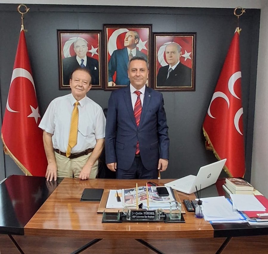 mhpcukurova's tweet photo. İlçe Başkanımız Sayın Çetin YÜKSEL, Sayın Taner DİNÇER’i İlçe Başkanlığımızda ağırladı.

Nazik ziyaretleri ve hoş sohbetleri için Sayın Taner DİNÇER’e teşekkür ediyoruz. https://t.co/PbjdG0leh9