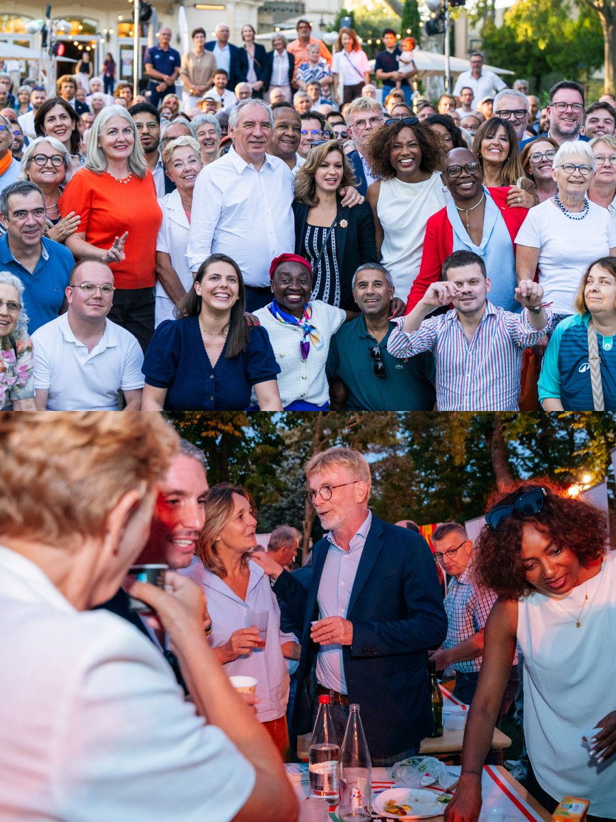 MFesneau's tweet photo. Voilà maintenant plusieurs décennies que je suis militant du @MoDem. Je suis resté un militant.

On ne rejoint pas cette famille par hasard. On la rejoint pour ses valeurs et ses convictions. On la rejoint aussi pour ses visages amicaux et ses attitudes.

Nous avons connu des défaites et des victoires, siégé dans la majorité comme dans l'opposition, vu de nouveaux talents nous rejoindre. Nous avons aussi vu la faiblesse de ceux prêts à renoncer.

Si nous sommes toujours là, c'est parce que nous portons une exigence historique. Celle d'une sensibilité politique qui refuse la brutalité comme la facilité. Il nous revient de la défendre.

Celle aussi d'attitudes conformes à ce qu'attendent nos concitoyens : l'humilité, la sincérité, la générosité sans arrière-pensée.

La France entre dans une séquence où tout invitera à la surenchère.

Notre responsabilité sera de tenir, de dire ce qui nous unit plutôt que ce qui nous divise et de rappeler qu'aucun pays n'a jamais réussi en se déchirant.

Merci à toutes et tous d'être venus si nombreux à cette université de rentrée. Merci aux équipes du parti, à @maudgatel, aux bénévoles et aux sympathisants.

Merci à nos partenaires et alliés politiques d'avoir été à nos côtés. Merci, enfin, à @bayrou, qui n'a jamais cessé de faire vivre ce courant avec patience et détermination.

Une page s'ouvre. À nous de la faire vivre !
