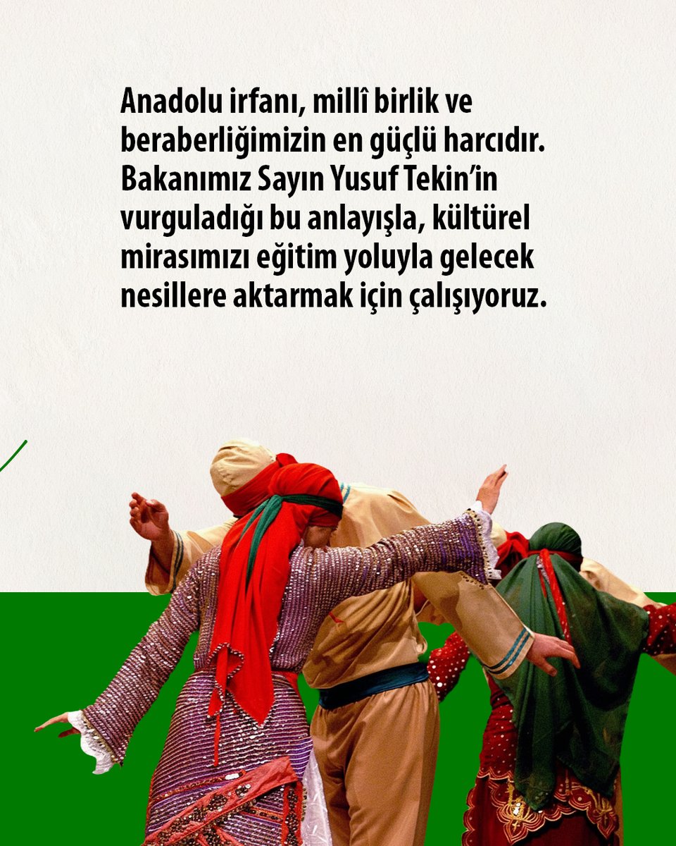 mebhbogm's tweet photo. Milli birlik ve beraberlik, kardeşlik ve insan hakları anlayışını güçlendirmek için çalışmaya devam ediyoruz. 🇹🇷

Bakanımız Sayın Yusuf Tekin'in belirttiği gibi: Anadolu irfanı, milli birlik ve beraberliğimizin en güçlü harcı. Bu ortak mirası doğru kaynaklardan öğrenmek, anlamak ve gelecek nesillere aktarmak için hayat boyu öğrenme imkânlarını yaygınlaştırıyoruz. 🌱

Hayat Boyu Öğrenme Genel Müdürlüğü olarak "Türkiye Yüzyılı Maarif Modeli" kapsamında, Alevi-Bektaşi kültürünün, inancının ve değerlerinin doğru kaynaktan öğrenilmesine yönelik 12 modülden oluşan yeni bir eğitim programı hazırladık:

📗13 yaş üzeri için 8 modül: 
1️⃣ Alevilik ve Bektaşiliğin Temel Esasları
2️⃣ Alevilik ve Bektaşilikte Yol-Erkân
3️⃣ Alevi-Bektaşi Tarihi
4️⃣ Alevilik-Bektaşilikte Toplumsal Kurumlar
5️⃣ Alevi-Bektaşi Edebiyatı
6️⃣ Alevilik-Bektaşilikte Ocaklar ve Dergâhlar
7️⃣ Alevi-Bektaşi Hak Âşıkları/Ulu Ozanları 
8️⃣ Alevi-Bektaşi Müziği

📗 7-13 yaş için 4 modül: 
1️⃣ Alevilik-Bektaşilikte Edebiyat ve Sanat 
2️⃣ Alevilik-Bektaşilikte Semah 
3️⃣ Alevilik-Bektaşiliğe Giriş
4️⃣ Yolun İzinde: Değerler, Dostluk ve Gönül Bağı

Kurs hakkında detaylı bilgi almak için size en yakın halk eğitimi merkezine başvurabilir veya https://t.co/55aQXvU7hm adresini ziyaret edebilirsiniz.

#HayatBoyuÖğrenme

@tcmeb
@Yusuf__Tekin
@CelileErenOKTEN
@topogluemre