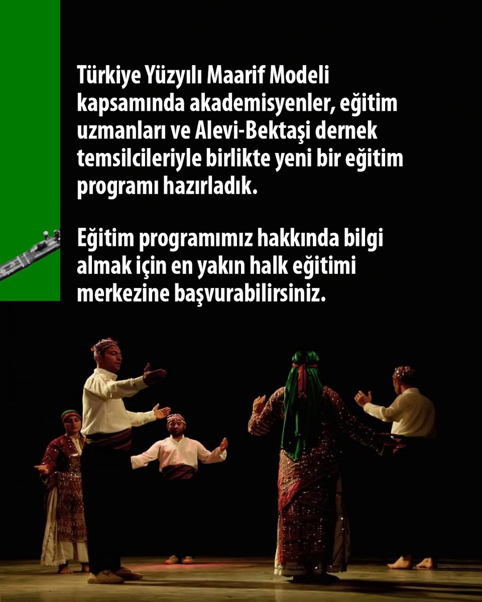 mebhbogm's tweet photo. Milli birlik ve beraberlik, kardeşlik ve insan hakları anlayışını güçlendirmek için çalışmaya devam ediyoruz. 🇹🇷

Bakanımız Sayın Yusuf Tekin'in belirttiği gibi: Anadolu irfanı, milli birlik ve beraberliğimizin en güçlü harcı. Bu ortak mirası doğru kaynaklardan öğrenmek, anlamak ve gelecek nesillere aktarmak için hayat boyu öğrenme imkânlarını yaygınlaştırıyoruz. 🌱

Hayat Boyu Öğrenme Genel Müdürlüğü olarak "Türkiye Yüzyılı Maarif Modeli" kapsamında, Alevi-Bektaşi kültürünün, inancının ve değerlerinin doğru kaynaktan öğrenilmesine yönelik 12 modülden oluşan yeni bir eğitim programı hazırladık:

📗13 yaş üzeri için 8 modül: 
1️⃣ Alevilik ve Bektaşiliğin Temel Esasları
2️⃣ Alevilik ve Bektaşilikte Yol-Erkân
3️⃣ Alevi-Bektaşi Tarihi
4️⃣ Alevilik-Bektaşilikte Toplumsal Kurumlar
5️⃣ Alevi-Bektaşi Edebiyatı
6️⃣ Alevilik-Bektaşilikte Ocaklar ve Dergâhlar
7️⃣ Alevi-Bektaşi Hak Âşıkları/Ulu Ozanları 
8️⃣ Alevi-Bektaşi Müziği

📗 7-13 yaş için 4 modül: 
1️⃣ Alevilik-Bektaşilikte Edebiyat ve Sanat 
2️⃣ Alevilik-Bektaşilikte Semah 
3️⃣ Alevilik-Bektaşiliğe Giriş
4️⃣ Yolun İzinde: Değerler, Dostluk ve Gönül Bağı

Kurs hakkında detaylı bilgi almak için size en yakın halk eğitimi merkezine başvurabilir veya https://t.co/55aQXvU7hm adresini ziyaret edebilirsiniz.

#HayatBoyuÖğrenme

@tcmeb
@Yusuf__Tekin
@CelileErenOKTEN
@topogluemre