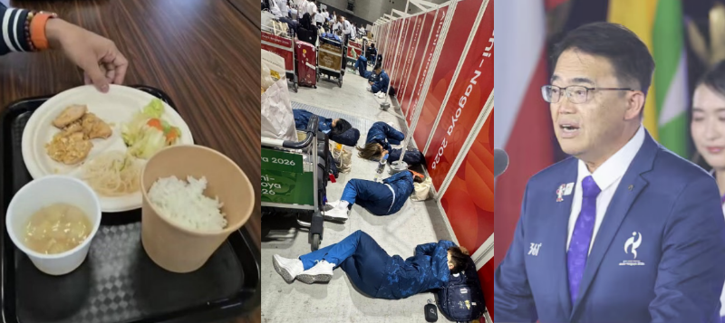hoshusokuhou's tweet photo. 【失態続きの名古屋アジア大会】多重下請け構造だった

統括：日本の組織委員会
組織委会長：大村秀章 愛知県知事

会場実務：フランス系に一括委託（契約額約630億円）
開閉会式：中国系の浙江大豊実業

音響オペ、バス、宿泊実務などはさらに別業者へ再委託
↓
■報じられたトラブル
・コンテナ宿舎の水漏れ・雨漏り、ベッドが短い
・ロビーや床で待つ・寝る選手の報告
・食事への不満
・送迎バスの遅延、誤配
・歓迎式典遅延
・韓国戦で北朝鮮国歌を流す
・一部試合で国歌演奏なし
↓
■誰が悪い？（考察）
組織委が丸投げした後の「チェック体制」が機能していなかった。

音源確認のリハーサル、バスの現着確認、部屋割りの最終確認。
という仕組みが、現場レベルまで落とし込めていなかった。

もう国際大会を誘致するのはやめてほしい。