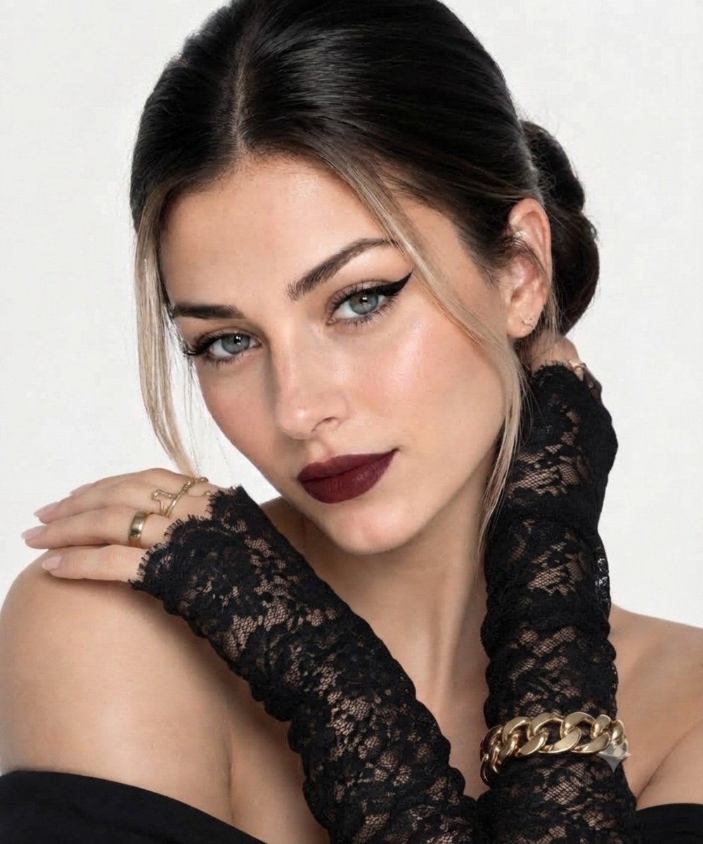 Luxury lace beauty portrait