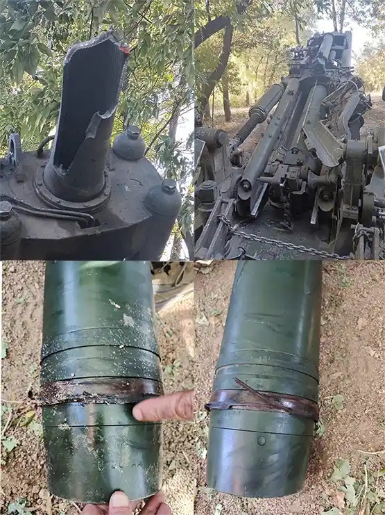 Thorkill65's tweet photo. "Jakość pocisków kalibru 155 mm produkowanych przez niektóre kraje azjatyckie jest fatalna". Najciekawsze fragmenty wywiadu z dowódca 7 Brygady Artylerii „Hrehit”.

Niedawno na łamach portalu Oboronka Ukraińskiej Prawdy ukazał się wywiad z Witalijem Kornijenko, dowódcą 7 Brygady Artylerii „Hrehit” 2 Korpusu GN "Chartia". Poniżej najciekawsze fragmenty:

O zmianach w taktyce użycia artylerii w wojnie rus-ukr.

"Na początku zarówno my, jak i Rosjanie mogliśmy trzymać na pozycjach po dwie, trzy armaty. Po stronie wroga trwało to jeszcze w 2023 roku. Potem zaczęło się to zmieniać, bo wystawiasz sześć armat – a godzinę później zostaje z nich wspomnienie. Nikt już nie wychodzi na szczere pole. Dziś sprzęt po prostu nie dojechałby nawet na pozycję.

Wyjazd załogi artyleryjskiej jest przygotowywany z wyprzedzeniem. Najpierw załogi dronów przeciwlotniczych „czyszczą” niebo z wrogiego rozpoznania na miejscu. Sama pozycja to kaponiera całkowicie wkopana w ziemię, z dobrze zamaskowanymi wejściami.
(...)
Jeśli wystrzelimy z armaty sto pocisków dziennie, jest mało prawdopodobne, że przetrwa ona do wieczora. Ponieważ niebo jest pełne dronów, każdy strzał zdradza pozycję – zostanie wykryta i zaczną ją rozbijać wszelkimi możliwymi środkami.

Teraz typowe zadanie to seria do 10 strzałów. Najpierw 3–5 pocisków na wstrzelanie się, a potem ogień w cel. Co najmniej pięć pocisków, z których każdy kosztuje minimum 2000 dolarów. To daje pojęcie o kosztach."

O sposobie wykorzystywania dział samobieżnych i holowanych.

"Działa samobieżne są używane „na wezwanie” i nie zawsze będą stosowane przeciwko piechocie czy jakiemuś budynkowi. Działa holowane są już wkopane i czekają na rozkaz, mogą działać szybko.

Działa samobieżne również pracują teraz z kaponier, ale holowane nadają się do tego lepiej – są po prostu mniejsze. Do tego działa holowane są znacznie wytrzymalsze. Mogą zostać uszkodzone, ale trudno je zniszczyć – to ich zaleta."

O rodzajach amunicji 155 mm.

"Amunicja 155 mm M107 nazywana jest „krótką”. Jest masowa i tania, produkują ją wszyscy nasi sojusznicy, a nawet nasz kraj. Mamy ich wystarczająco dużo, by prowadzić wojnę. Jest celna, ale jej zasięg wynosi 14–18 km w zależności od prochu.

Jeśli chodzi o te dalekiego zasięgu, to M795 i jego zagraniczne odpowiedniki. Jest dłuższy, waży więcej i jest znacznie droższy. Przy dobrym prochu poleci na 30 km, a z gazogeneratorem dennym jeszcze dalej. Taka amunicja i prochy są dość deficytowe.

Uważam, że rezygnacja z M107 nie jest do końca dobrym pomysłem. Pociski dalekiego zasięgu szybciej zużywają lufę, dekonspirują pozycję - przy ładunku dalekiego zasięgu z lufy wylatuje taki słup ognia… Wieczorem lub wczesnym rankiem błysk widać z odległości kilometrów."

O problemach z pociskami 155 mm produkcji azjatyckiej.

"Mamy szeroki wachlarz pocisków z różnych krajów i te z państw zachodnich są w normie. Jednak ich odpowiedniki produkowane przez niektóre kraje azjatyckie [chodzi zapewne o amunicję artyleryjską z Pakistanu produkowaną przez Pakistan Ordnance Factories oraz Indii wyprodukowaną przez nieistniejące już Ordnance Factory Board  - dopisek mój]... ich jakość jest szczerze mówiąc fatalna.

"Na papierze masa pocisku jest określona jako 46 kilogramów, a my ważymy go na miejscu i ma 46,9 albo 45.4 kg. A te umowne pół kilograma ma ogromny wpływ na to, dokąd on poleci.

Nie wierzymy już w standardowe tabele dla pocisków i tworzymy własne dla każdego producenta, ważymy każdą partię, sortujemy je według masy, aby różnica między „skupieniami” była mała i leciało to mniej więcej w jedno miejsce. Nie mogę pozwolić sobie na błędy, żeby pocisk poleciał 2 km w bok, gdzie siedzą nasi chłopcy z piechoty.

Dodam, że nasi artylerzyści na ogół boją się pocisków z jednego kraju [Chodzi o Indie albo Pakistan - dopisek mój] . Bywały przypadki, że urywały hamulec wylotowy, a nawet rozrywały lufę. A kiedy rozrywa lufę, jest bardzo źle."

Źródło: https://t.co/UiIBC1vxGp

Poniżej: Skutki użycia w haubicy holowanej M777 należącej do ZSU, wadliwych pocisków kalibru 155 mm z niewłaściwie wykonanymi pierścieniami wiodącymi. Amunicja pochodzi prawdopodobnie z Indii (produkcja Ordinance Factory Board).
