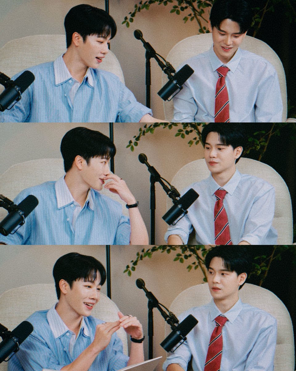 YW012311's tweet photo. 8ปีแล้ว ดีใจที่หยิ่นวอร์หากันจนเจอนะ 🖤

• วอร์ •

“ เราคือความสบายใจ นั่งอยู่ข้างๆกัน อ่านบทบางทีไม่ได้คุยกันเลย เขาเป็นอะไรก็ได้ เงียบก็รู้สึกสบายใจ เป็นความสบายใจมากๆ ตลอดระยะเวลา8ปี ที่เราจะทำอะไรเรารู้ว่าเขาจะพร้อมทำด้วย และเขาจะทำอะไรเราก็พร้อมจะลุยไปกับเขาด้วย ”

“ ตลอดระยะเวลา 8 ปี รู้เปล่าว่าคนๆนี้ได้ทำสิ่งที่อาจไม่ถนัด และก็ไม่เคยทำมาก่อนในชีวิต แต่เค้าทำได้ดีมากๆ ในเวลาแค่ไม่กี่ปี แล้วก็สาทารถทำได้โดยคนอื่นรู้ว่าอันนี้คือคุณภาพ ”

“ เปลี่ยนไปเยอะ เปลี่ยนไปในทางที่ดี เขานิ่งขึ้น โตไปในแบบที่ดีมากๆ ยังรักษาสิ่งที่ดีตั้งแต่ที่ผ่านมา ยังดีอยู่การทำงาน ทักษะต่างๆความปล่อยวาง ว่าเขาเปลี่ยนไปจากเดิมแล้วดีมากๆ ”

• หยิ่น •

“ ระหว่างเรา7-8ปี มันไม่พออะ มันไปเรื่อยๆ
ถ้าเราไม่ได้ทำงาน เราก็ยังรู้จักกันอยู่อีกยาวนานเลย มันเป็นความสัมพันธ์ที่แท้จริงเลย ”

“ ก็ยังรักกันในแบบนั้นอ่ะ ที่มันอีกยาวนาน ที่มีกิจกรรมอื่นๆ เราจะไปเตะบอลกันอยู่แทบทุกอาทิตย์ ”

“ ครีเอทีฟ ความคิด เขาเป็นคนที่เป็นตัวแทนของคำว่านอกกรอบได้ชัดเจนที่สุด บางทีเราเห็นรูปที่สื่อความหมายในฝูงชนเยอะๆ จะมีคนนึงแยก เวลาเราดูรูป เราอยากจะเป็นหนึ่งคนนี้ด้วยซ้ำ ซึ่งบางทีจะเป็นได้หรือเปล่าก็ไม่รู้ แต่ว่าผมมั่นใจว่า ตัวเขาเป็นหนึ่งคนที่อยู่นอกกรอบ เขาเป็นคนครีเอทีฟความคิดดี ดูไม่มีภัยต่อใครเลย อันนี้เป็นข้อดี ”