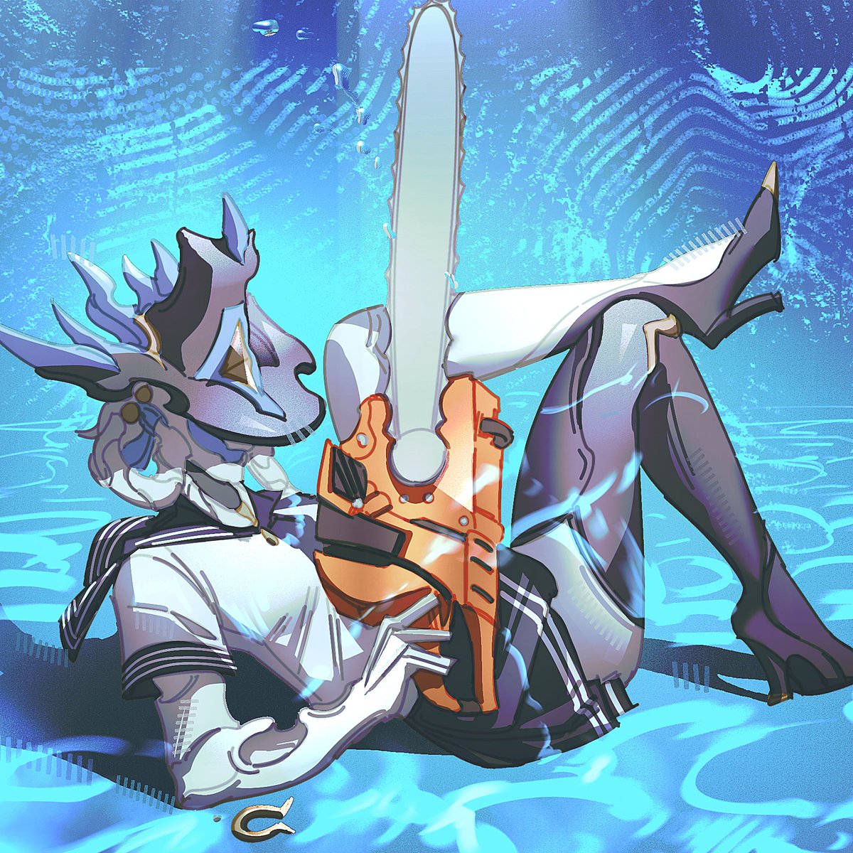 4MORI4N's tweet photo. Narin album cover redraw ##warframefanart https://t.co/5L7dU5EkQg