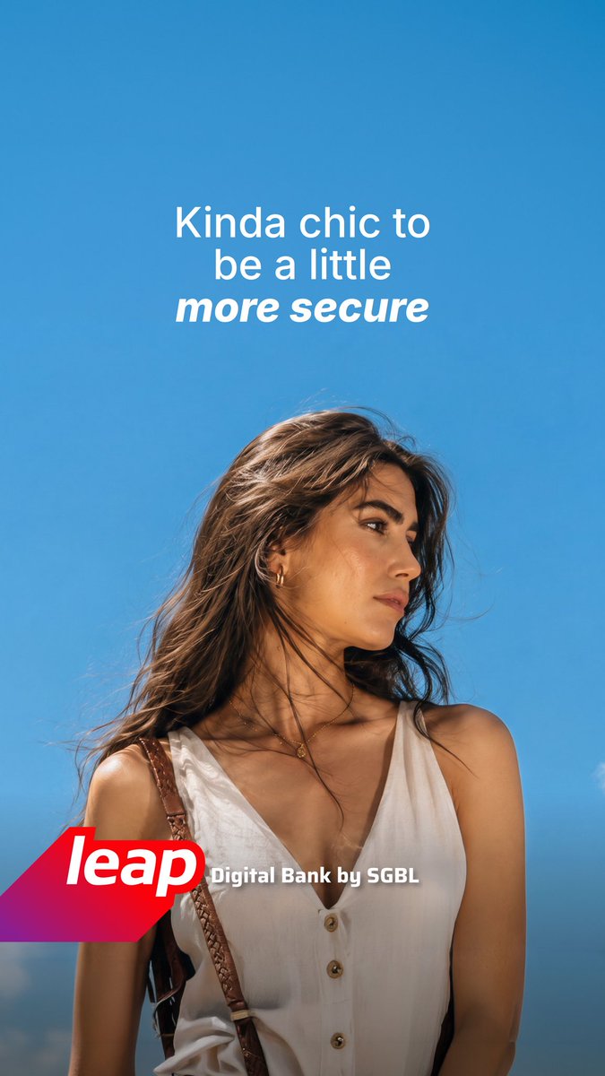 leapdigitalbank's tweet photo. Kinda chic to be a little more secure. 🔐

#LEAPbySGBL #LEAPIntoMoments #LEAP #SGBL #LEAPDigitalBanking https://t.co/8pHWeMXXnq