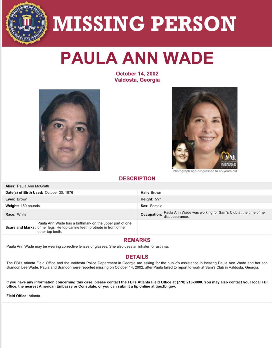 LightTheWay22's tweet photo. It is #MissingPosterMonday and we need your help sharing #PaulaAndBrandonWade's awareness flyers to bring attention to their cases! #FindPaulaAndBrandonWade #Georgia #AwarenessMonday https://t.co/Zmzh0l0pTt
