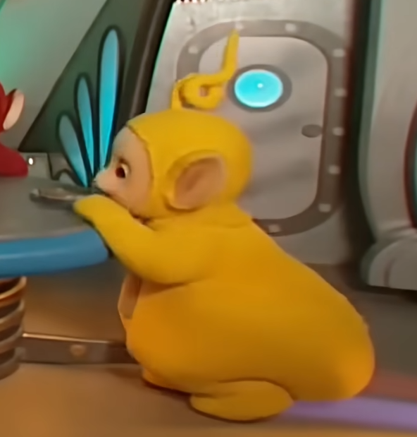 NepleSun's tweet photo. They are called "TeleTUBBIES" for a reason, look at that thing https://t.co/zx5e2Co7ex
