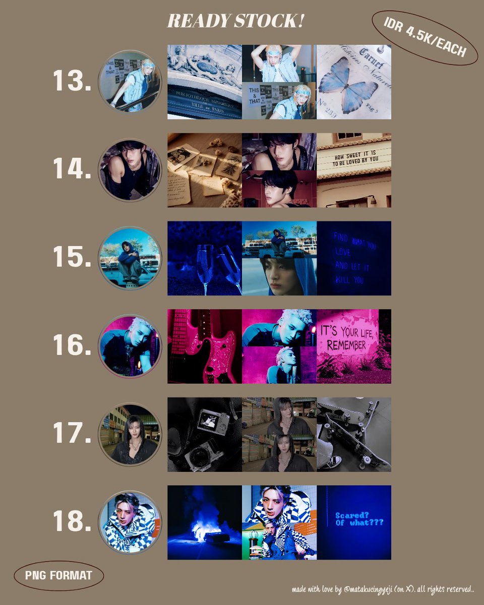 matakucingyeji's tweet photo. help rt?🥹🫰🏻

hi all! aku ada layout rs dari gg (aespa, h2h, illit, ive, lesserafim, baemon) dan bg (skz, riize, cortis, seventeen, nct, txt, exo, lngshot, ateez) nih! untuk yang minat bisa langsung knock knock dm aku yah🫰🏻

#zonauang #bealanja https://t.co/wjUxyK4mVD