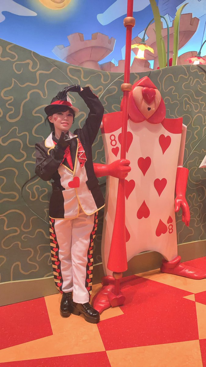 summercloud7296's tweet photo. ←自分のポーズをするジャックハート

♥️8記念にエイトフットのポーズをするジャックハート→

 #Dハロ仮装2026 https://t.co/7I5LsI0UGS