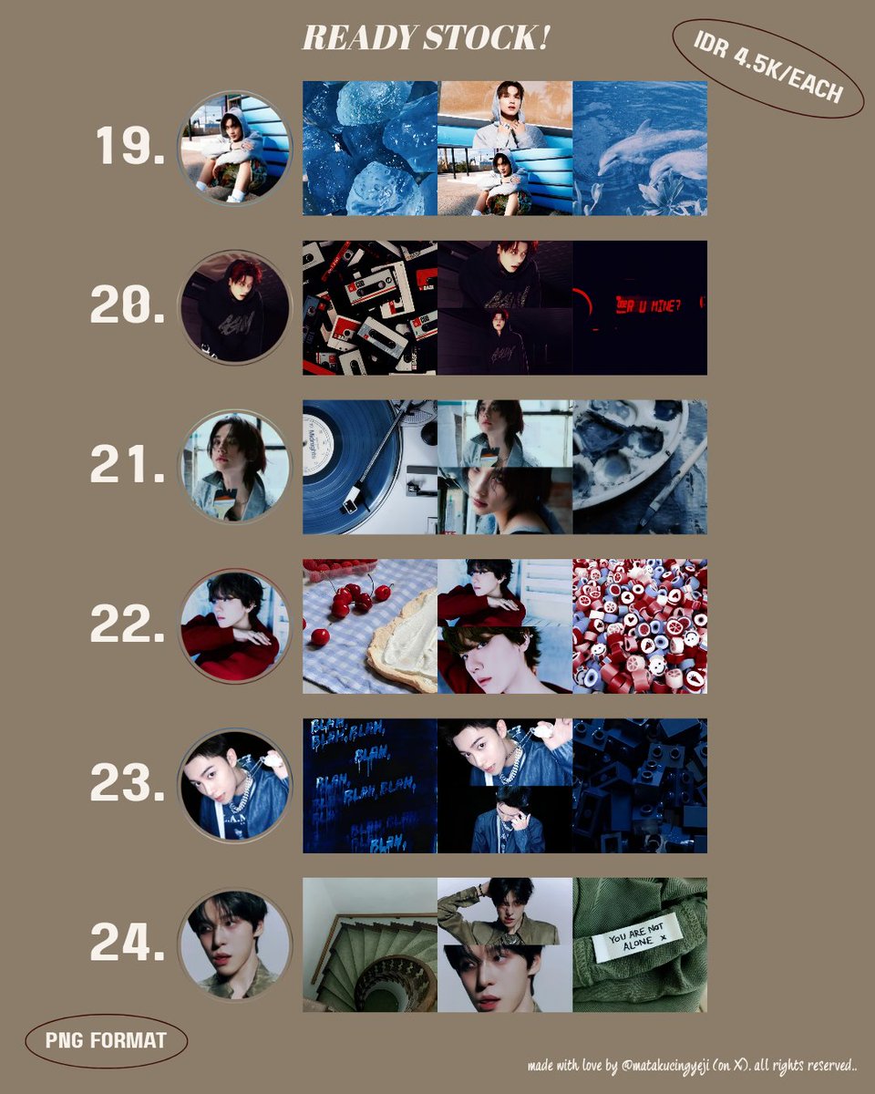 matakucingyeji's tweet photo. help rt?🥹🫰🏻

hi all! aku ada layout rs dari gg (aespa, h2h, illit, ive, lesserafim, baemon) dan bg (skz, riize, cortis, seventeen, nct, txt, exo, lngshot, ateez) nih! untuk yang minat bisa langsung knock knock dm aku yah🫰🏻

#zonauang #bealanja https://t.co/wjUxyK4mVD