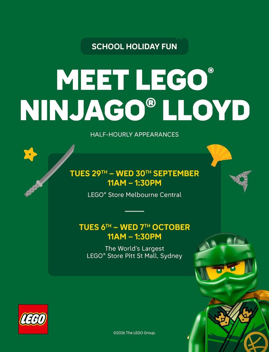 IbxNinjaMike's tweet photo. Apparently Kai and Lloyd will show up for half-hourly meet-ups in Melbourne and Sydney! https://t.co/LZGjnfGKWV