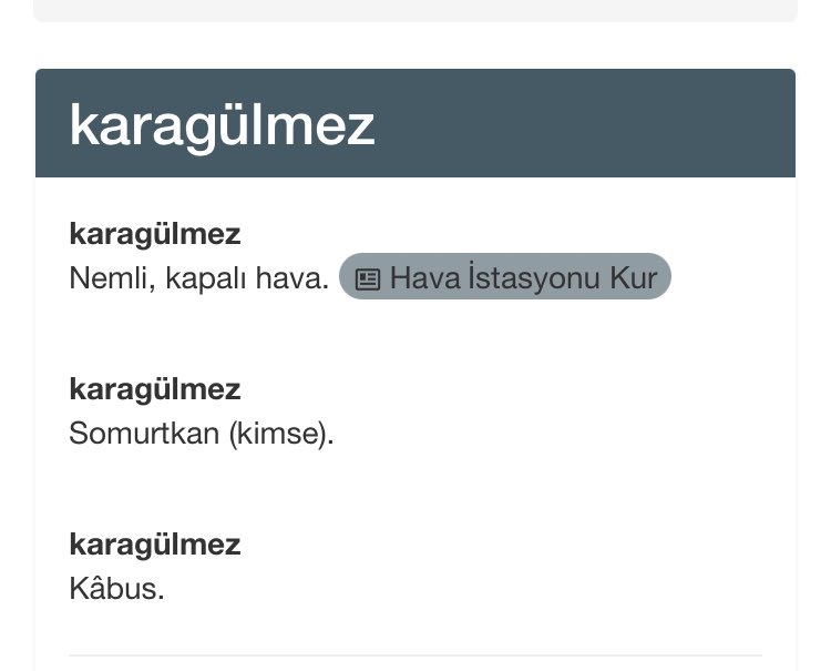 davuttacar's tweet photo. Dedem babama karagülmez dermiş annem anlattı şimdi anlamına baktım hakkaten doğru söylemiş 😅 https://t.co/s7Og1LgTQ3