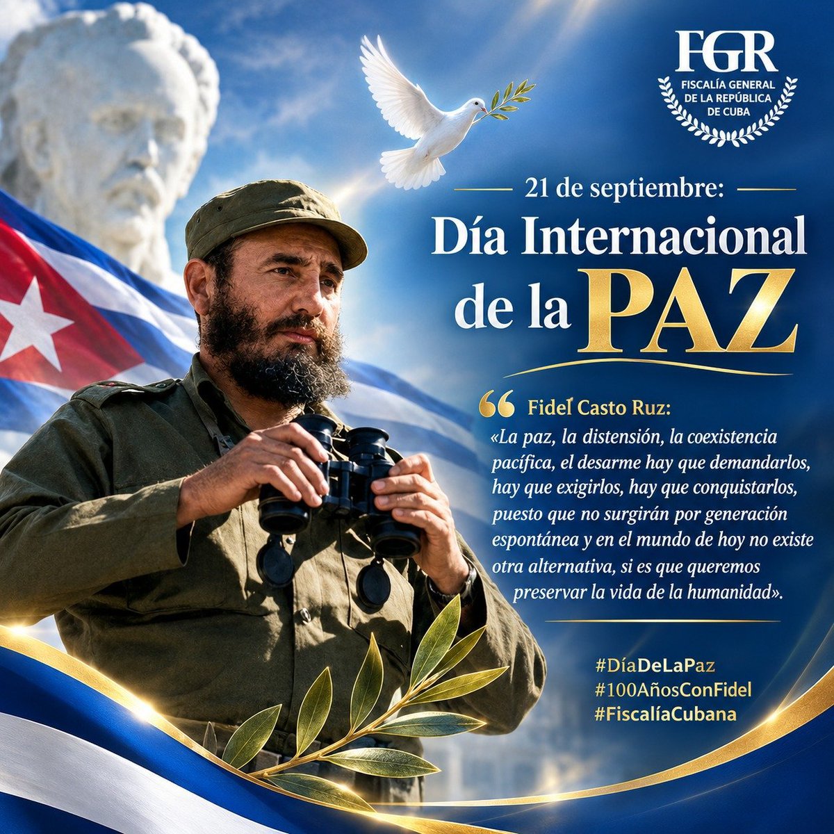 dptochEMPACAV's tweet photo. Cada 21 de septiembre, el mundo conmemora el Día de la Paz, una fecha que nos convoca a reflexionar sobre el legado de quienes dedicaron su vida a luchar por un mundo sin guerras. https://t.co/B8ydGjYDXT