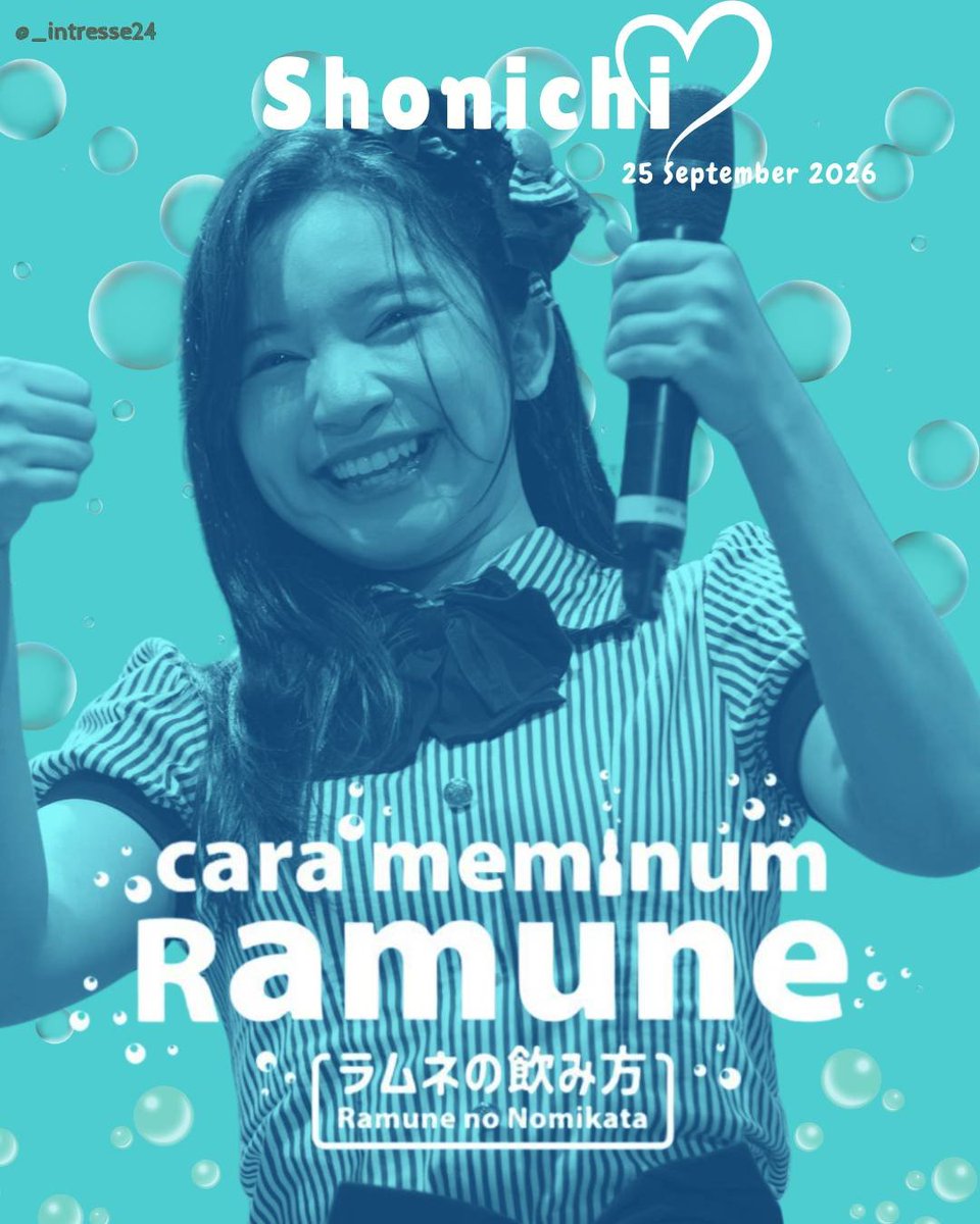 _intresse24's tweet photo. What you've been waiting for, and what we've been waiting for all this time… is finally here. 🥹

Setelah perjalanan yang panjang dan penantian yang nggak sebentar, akhirnya hari ini datang.

Semua orang berlari dengan tempo yang berbeda. Ada yang sampai lebih dulu, ada yang membutuhkan waktu lebih panjang. 

Tapi ini bukan tentang seberapa cepat kamu sampai, melainkan tentang semua yang sudah kamu lalui untuk akhirnya sampai di hari ini.

Tentang bagaimana kamu menjalani dan menghargai setiap prosesnya, menikmati setiap langkah yang ada, dan tetap memilih untuk terus berjalan, dengan tempo yang kamu punya. Karena pada akhirnya, setiap perjalanan punya waktunya sendiri.

And now, it’s your turn, @N_IntanJKT48.

September 25, 2026 — Shonichi Ramune no Nomikata.