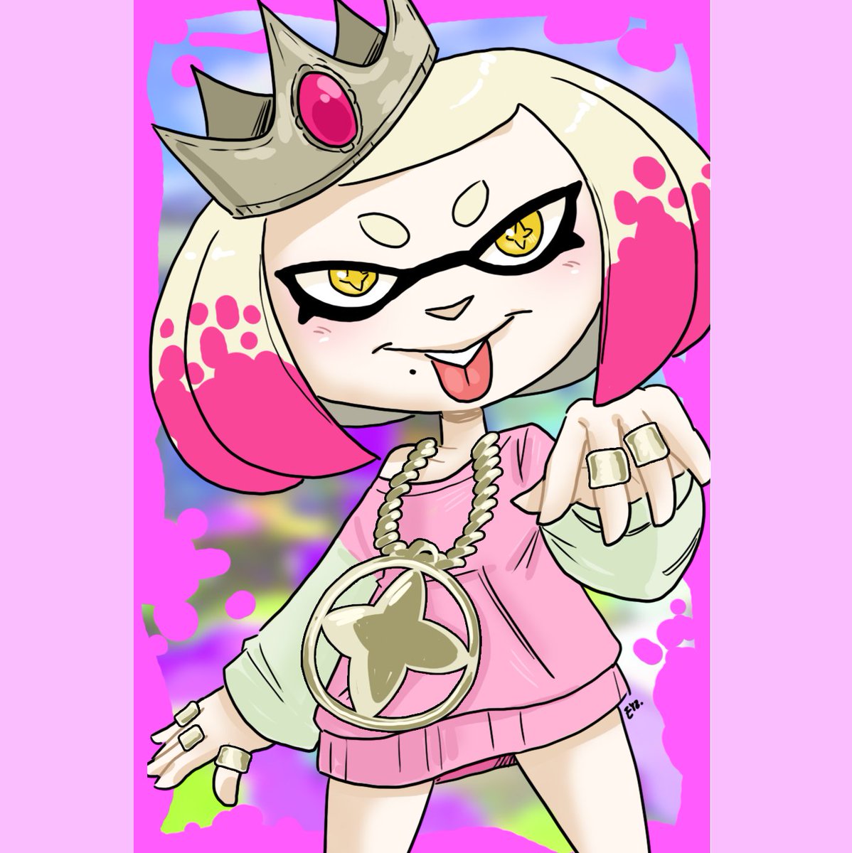 Eyzmaster's tweet photo. Here's Pearl in her MC Princess fit!
Tiny, loud and ready to rock the whole world.
MC PRINCESS IN DA HOUSE! ๐๐ค
#Eyz #myart #Pearl #Splatoon #Splatoon2 #OffTheHook #MCPrincess #SplatoonFanart #Nintendo #Fanart #waifu https://t.co/brJqC7R6VS