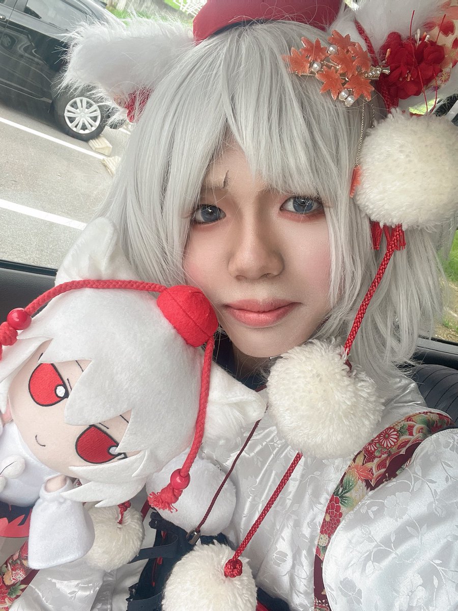 Toya_398's tweet photo. @Dakara_72y から借りた椛の衣装！！！
 #コスプレ #東方Project https://t.co/cfabVizytF