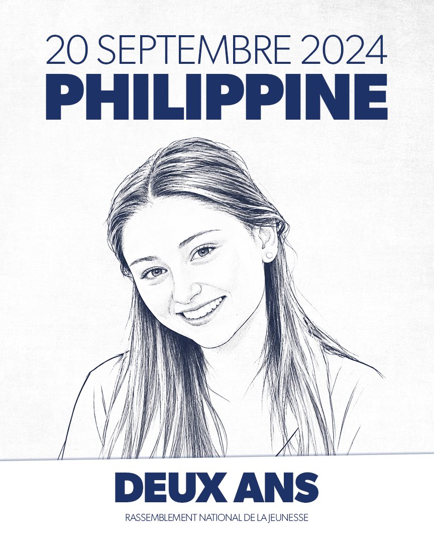 RNJ_off's tweet photo. 🕊️ Hier marquait le deuxième anniversaire de la mort de Philippine. Elle avait 23 ans et toute la vie devant elle.

Aujourd’hui, nous pensons à elle et à ses proches. Deux ans ont passé. Nous n’avons pas oublié. Nous n’oublierons jamais.

Repose en paix, Philippine. https://t.co/IvRss2EJf8