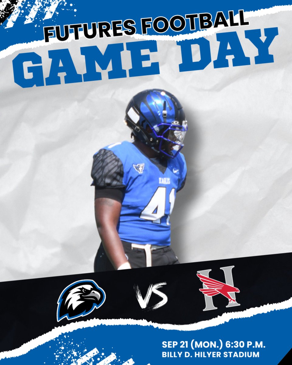 FaulknerATHL's tweet photo. Monday night. Cross-town matchup. 🦅🏈

The Futures welcome Huntingdon to Billy D. Hilyer Stadium for a Montgomery matchup under the lights!

📅 Monday, Sept. 21 | ⏰ 6:30 p.m.

Game Day info: https://t.co/LwfGXXWqRc https://t.co/b54FPCBbIP