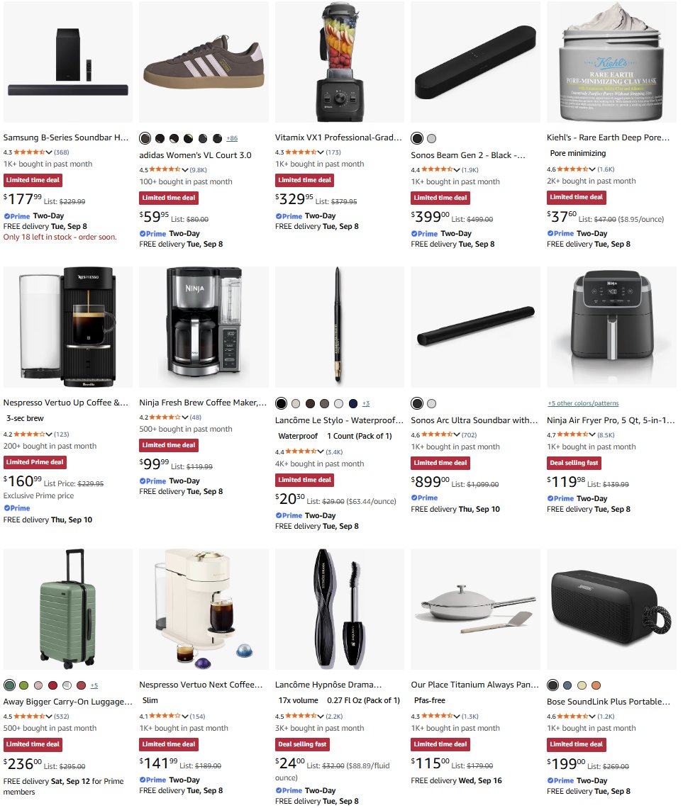 FatKidDeals's tweet photo. Amazon has a hidden page for all their name brand products that are on sale- Sony, Bose, Ninja, and MORE!
https://t.co/eQLEewPCJ2 https://t.co/2zpFUMGVzQ