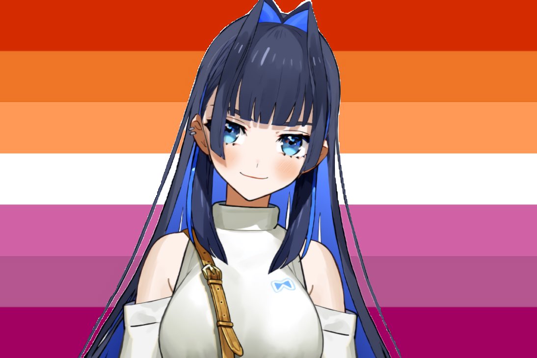 BorosIsSTRONG's tweet photo. lesbian flag for girls who like ouro kronii https://t.co/EpSC4Skmli