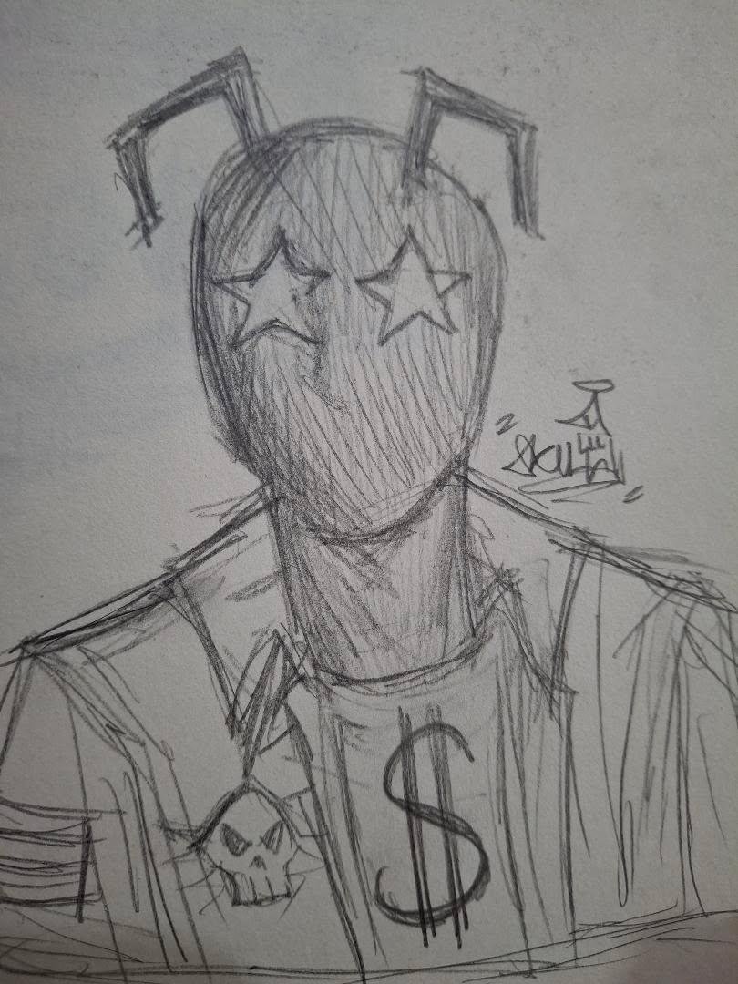 Goldtv33's tweet photo. Cockroach-Man  #drawing #art  #OCㅤㅤ #LoveMuffins https://t.co/oDoH7SlKhy