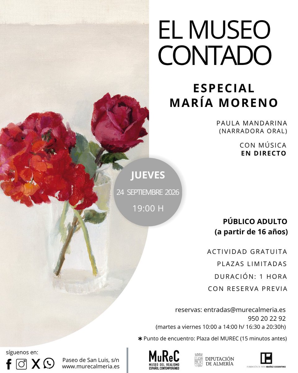 MuseoMurec's tweet photo. 🧵 Esta semana, el #MUREC te invita a descubrir la colección permanente y nuestras dos expos temporales. 🎨 El jueves, cuentacuentos con música e itinerario sobre los Realistas de Madrid. El viernes, encuentro con Cristina Megía y visita a la exposición de María Moreno. https://t.co/n9WGO3sIFw