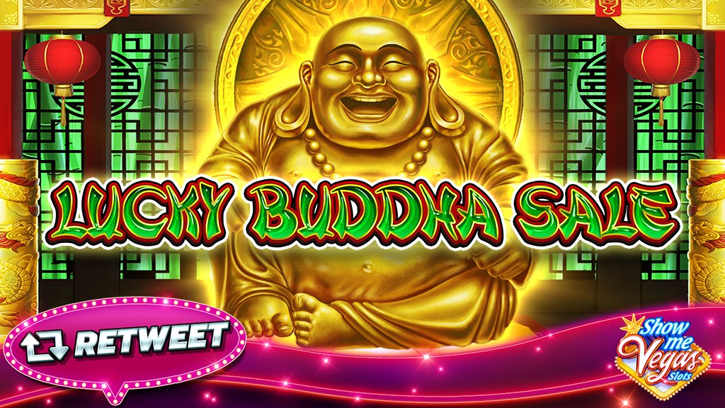 ShowMeVegasSlot's tweet photo. Grab bonus coins during our Lucky Buddha sale today. π‘ Spin the Lucky Buddha Wheel Bonus for a chance to win coins, free games, more activated symbols, or a jackpot!! Click the link & get in on the fun now! βΆοΈ https://t.co/U3Jd6tCctz
#LuckyBuddha #WheelBonus #FreeCoins #Sale https://t.co/j1BOxmeRcz