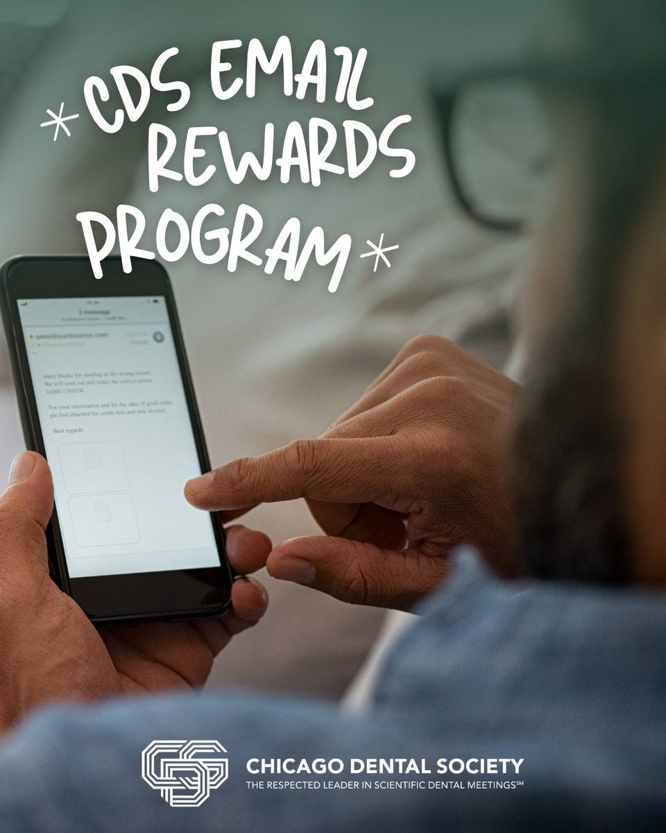 Chicago_Dental's tweet photo. Starting this month, we're saying thank you to our most engaged readers with our new CDS Email Reader Rewards program.

Between now and November 30, any CDS subscriber who clicks through on at least one link in 90% of the emails we send is automatically entered to win a $100 Visa gift card. 💳✨

There's no sign-up, no purchase, nothing extra to do. If you're already reading and clicking through our updates, then you're already in the running. Keep it up, and watch for the winner announcement in our Happy Holidays email in December!

#dentists #dentisty #chicago #membership