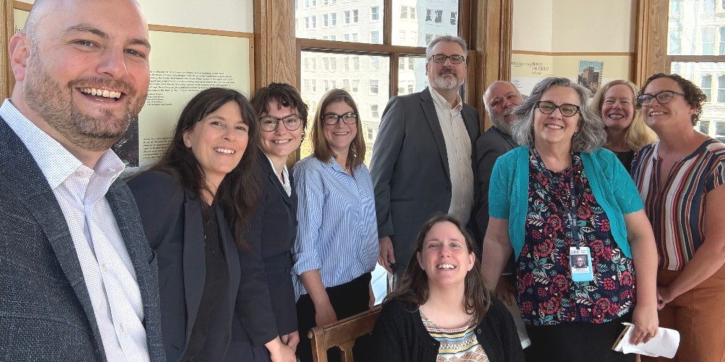 DisabilityRtsOR's tweet photo. Our team at the Pioneer Courthouse after a Ninth Circuit argument in aid and assist case OAC v. Mink. Deputy Legal Director Tom Stenson: "(The state has) been in violation of this permanent injunction for seven years." No ruling date yet. Stay tuned.

🔗 https://t.co/xGl2p8uwcG https://t.co/vN97C9Bkpd