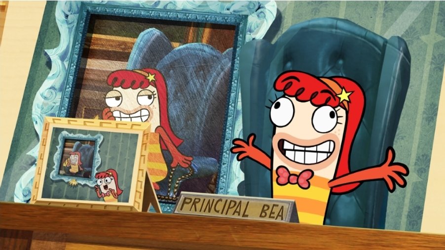 davidmarchie's tweet photo. Here's to 14th Anniversary of Principal Bea! #FishHooks #14thAnniversary https://t.co/dxVSq3w6xi