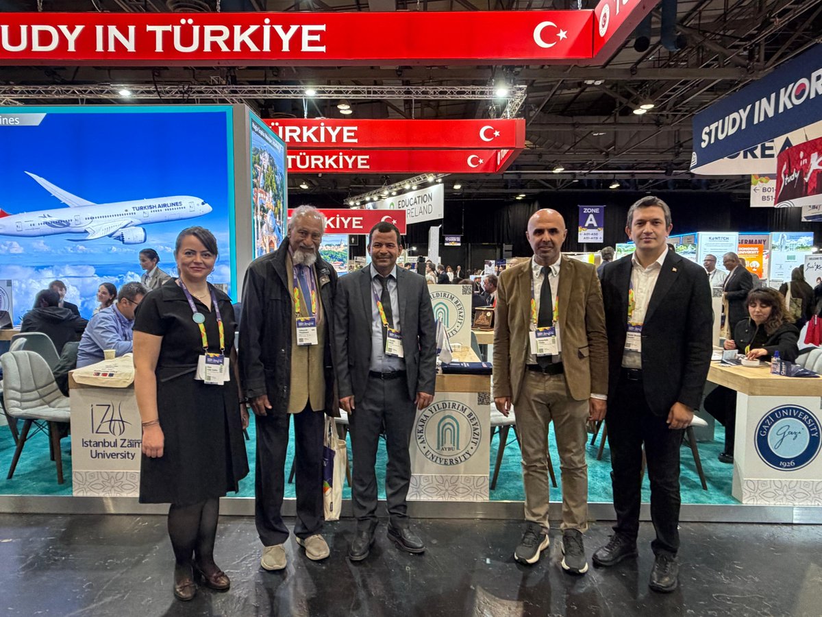 aybuint's tweet photo. Glasgow’da düzenlenen EAIE 2026 kapsamında 14 ülkeden 18 üniversiteyle 30 MoU ve Erasmus+ KA171 anlaşması imzalayarak Study in Türkiye Pavilyonu’ndaki 96 Türk üniversitesi arasında en fazla anlaşmaya imza atan üniversite olduk. 🥇 https://t.co/8enPMOgvvR